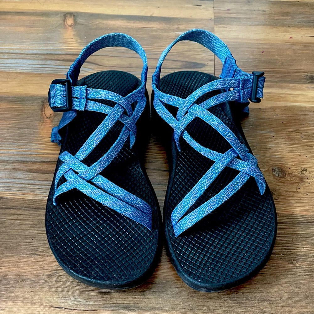 Chaco Womens ZX1 Classic Sport Sandal Braid Blue 7